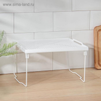 Подставка на металлических ножках &laquo;Лофт&raquo;, 29,5&times;26&times;17,2 см, цвет белый