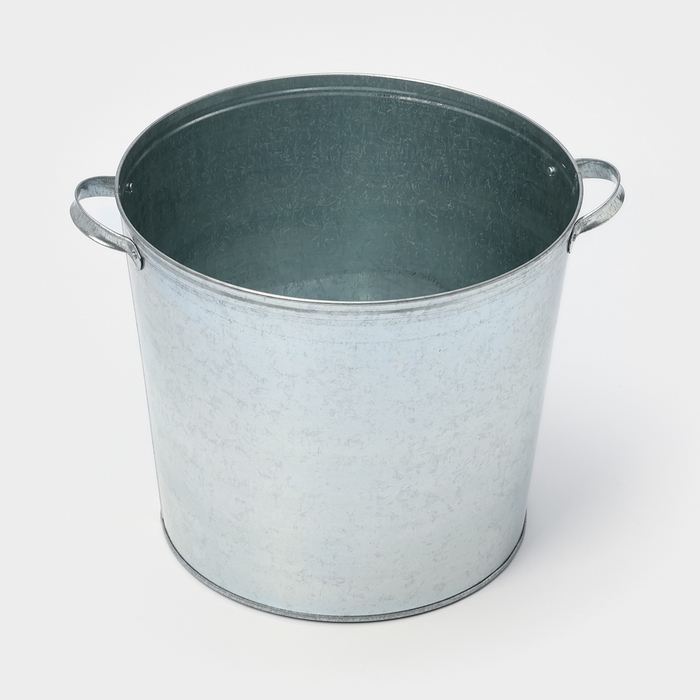 Бак для белья оцинкованный, 32 л, с решёткой, ГОСТ