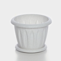 Горшок с поддоном &laquo;Фелиция&raquo;, 1,8 л, цвет мраморный