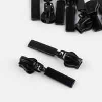 Бегунок автоматический для молнии &laquo;Трактор&raquo;, №5, 10 шт, цвет чёрный