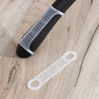 Накладки силиконовые для плечиков, антискользящие, набор 10 шт, 10&times;2,2 см, цвет белый