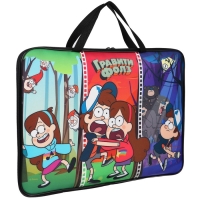 Папка с ручками текстильная А3, 20х470х350 мм, Гравити Фолз Папка с ручками текстильная А3, 20х470х350 мм, Гравити Фолз