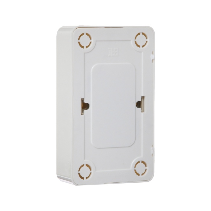 Розетка двухместная Luazon Lighting "Лига", 10 А, накладная, без з/к, белая