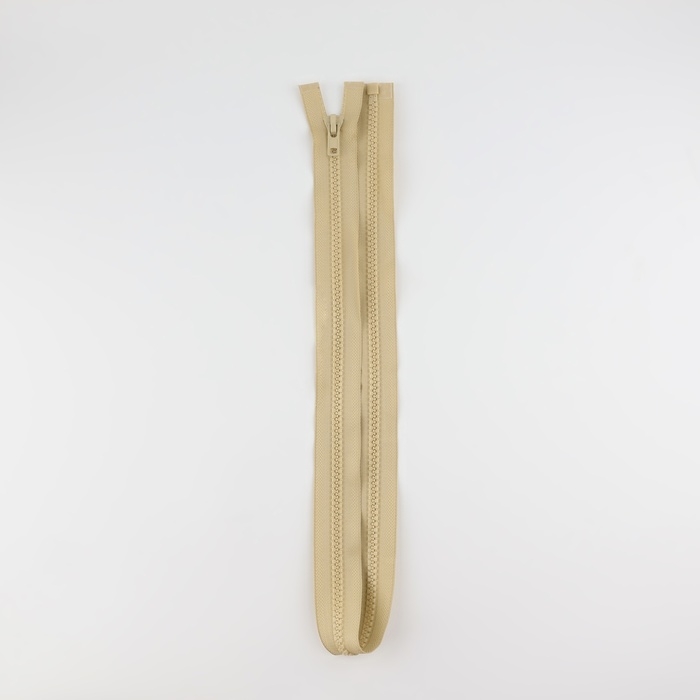 Молния &laquo;Трактор&raquo;, №8, разъёмная, замок автомат, 100 см, цвет бежевый