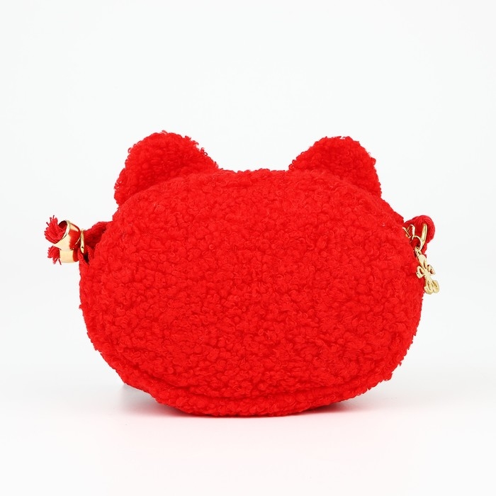 Сумка детская для девочки на молнии, длинный шнурок, цвет красный Сумка детская для девочки на молнии, длинный шнурок, цвет красный