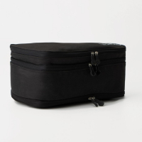 Косметичка, 3 отдела на молниях, цвет чёрный Косметичка, 3 отдела на молниях, цвет чёрный