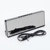 Часы электронные настольные будильник с термометром, 17.5 х 6.8 см, красная индикация