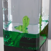 Лава лампа &laquo;Черепаха&raquo; LED 3хААА, USB зеленый 7х7х23см