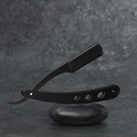 Опасная бритва, шаветт, без лезвия, 13,3 &times; 21 &times; 2,8 см, стальная, цвет чёрный