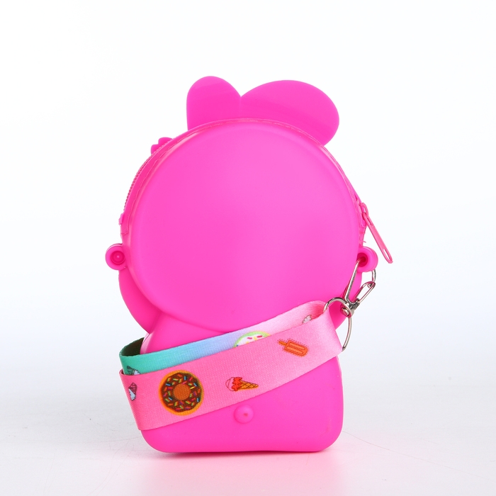 Сумка детская для девочки на молнии «Выбражулька», pop it, цвет малиновый Сумка детская для девочки на молнии «Выбражулька», pop it, цвет малиновый