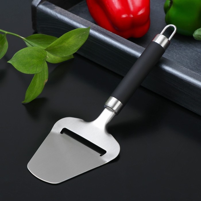 Нож для сыра Доляна Venus, 23&times;8 см, нержавеющая сталь, цвет чёрный