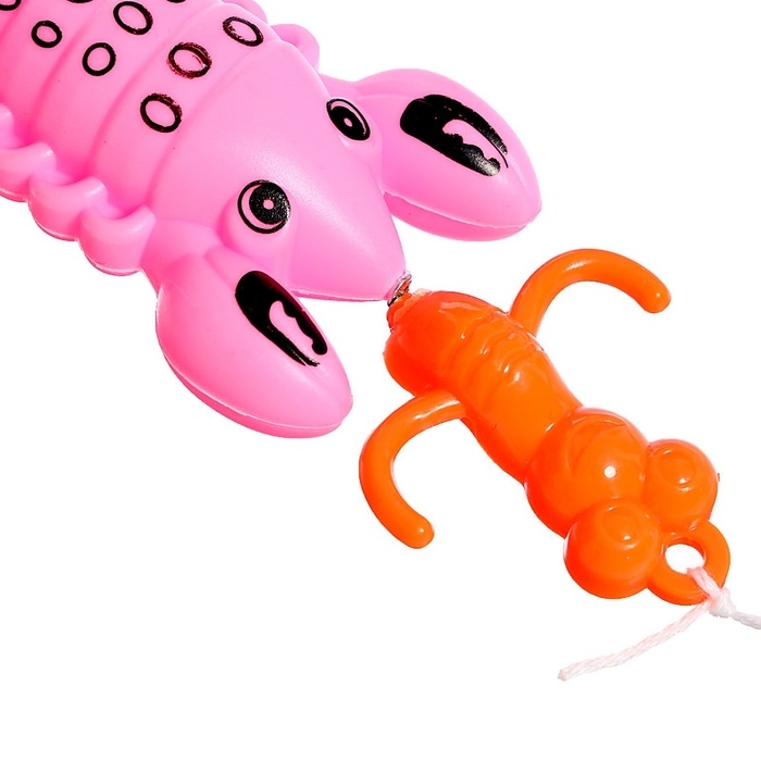 Рыбалка &laquo;Волна приключений&raquo; в корзине: 1 удочка, 1 сачок, 20 рыбок, МИКС