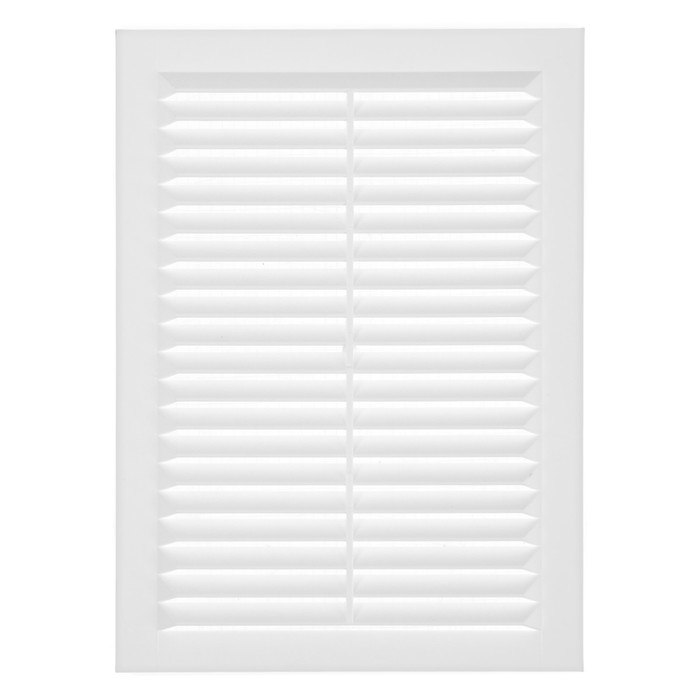 Решетка вентиляционная ZEIN Люкс Л135, 135 x 185 мм, с сеткой, неразъемная