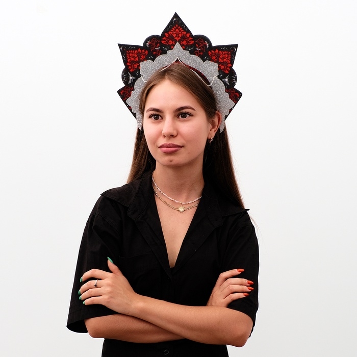 Кокошник карнавальный &laquo;Готический&raquo;, фетр