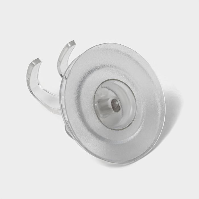 Держатель для бритвы на липучке Доляна, 6,3&times;6,5 см, цвет прозрачный