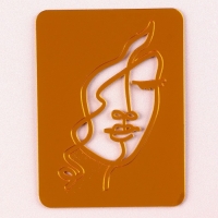 Набор топперов &laquo;Девушка с кудрями&raquo;, цвет золото