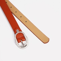 Ремень женский, ширина 2,4 см, винт, пряжка металл, цвет рыжий Ремень женский, ширина 2,4 см, винт, пряжка металл, цвет рыжий