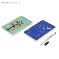 Развивающие карточки &laquo;Игры для тренировки мозга в путешествии&raquo;, 50 карточек + маркер