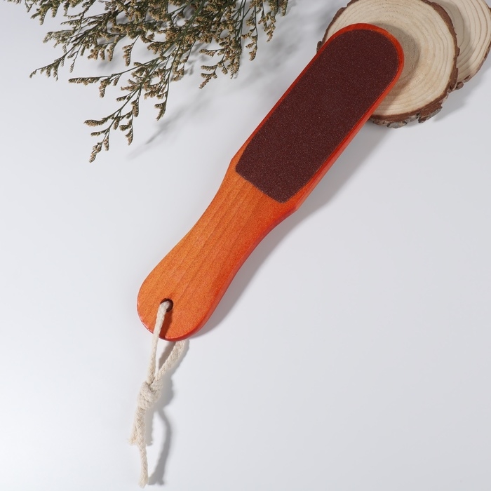 Пилка для ног, наждачная, двусторонняя, 26 см, деревянная Пилка для ног, наждачная, двусторонняя, 26 см, деревянная