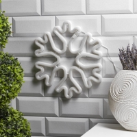 Неоновая вывеска &laquo;Снежинка&raquo; 30 см, батарейки ААх3 (не в комплекте), USB, свечение белое