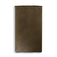 Ящик почтовый без замка (с петлёй), вертикальный, &laquo;Полукруглый&raquo;, бронзовый