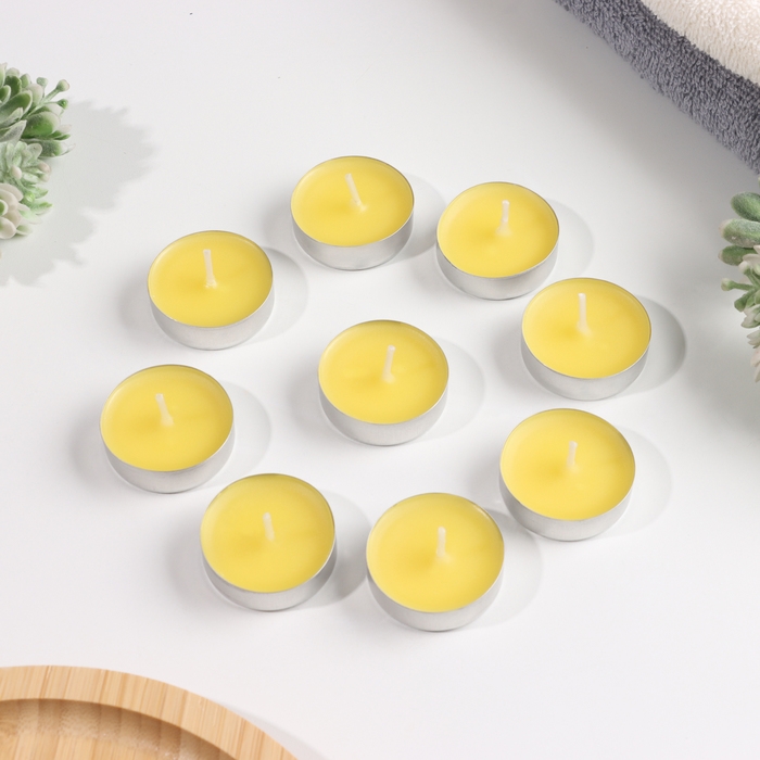 Набор чайных свечей ароматизированных Набор чайных свечей ароматизированных "Сочный манго", 10гр, 9штук