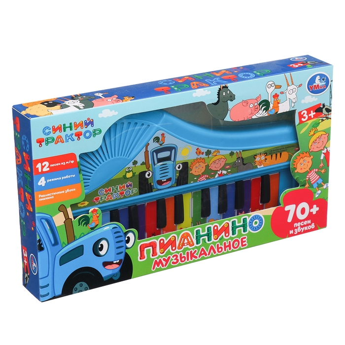 Музыкальное пианино из м/ф &laquo;Синий трактор&raquo;, 70+песен и звуков