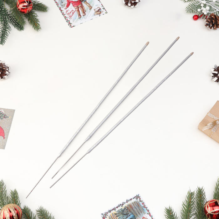 Бенгальские огни, 65 см, 3 штуки, "Новогодние"