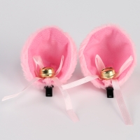 Панама детская для девочки &laquo;Кошка&raquo;, +ушки-заколки, цвет розовый, р-р 54