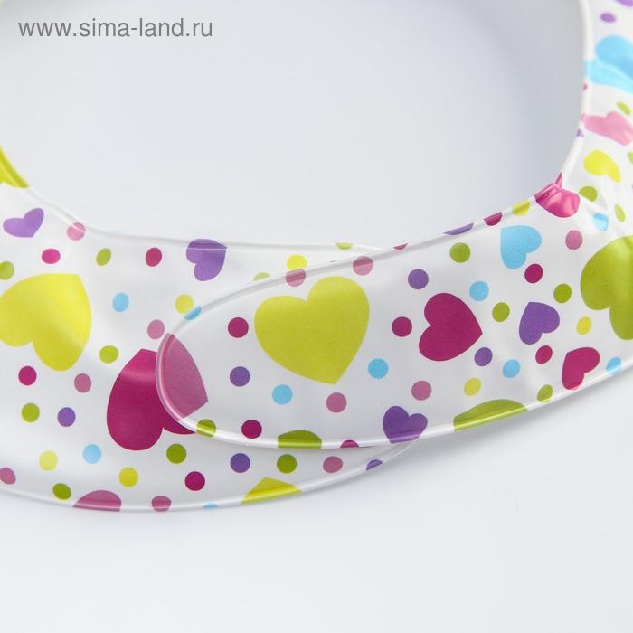 Нагрудник для кормления &laquo;Весёлая панда&raquo; непромокаемый на липучке, с карманом, мягкий