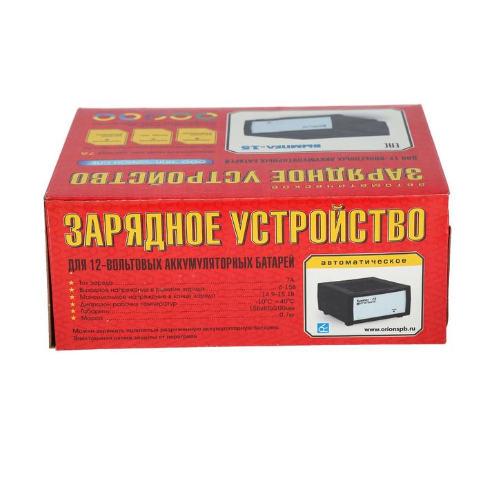 Зарядно-предпусковое устройство АКБ Вымпел-15, 7 А, 12 В, до 100 Ач, 12 В