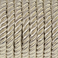 Шнур витой, d = 5 мм, 9 &plusmn; 1 м, цвет перламутровый