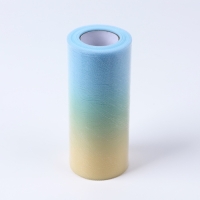 Фатин, 15 см, 11 &plusmn; 1 г/кв.м, 23 &plusmn; 1 м, цвет жёлто-голубой градиент №2