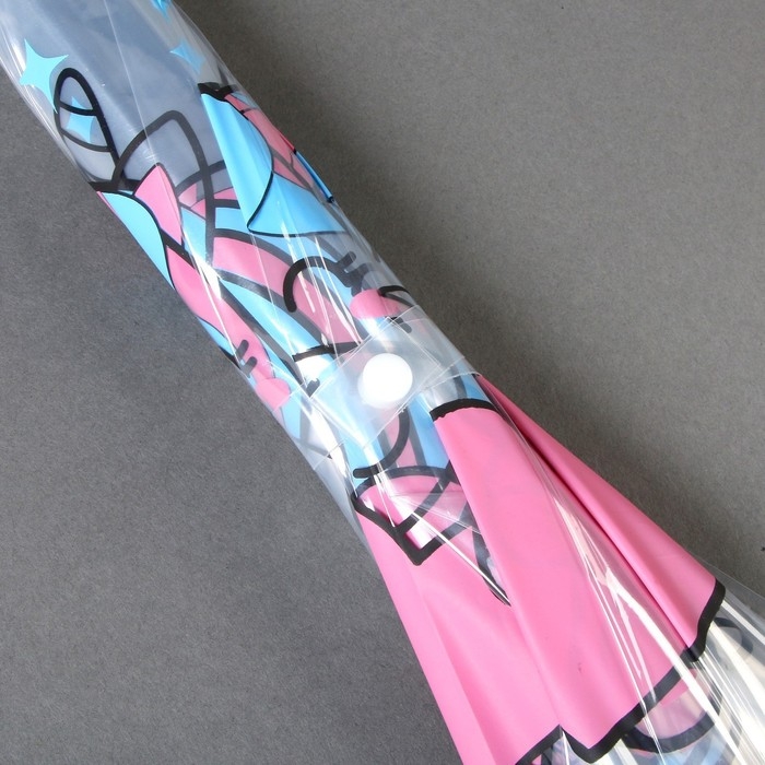 Зонт детский &laquo;Единорожка&raquo;&lrm; полуавтомат прозрачный, d=90см