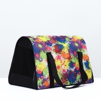 Сумка - переноска для животных "Принт", размер M, 43 х 27 х 30 см, клаксы Сумка - переноска для животных "Принт", размер M, 43 х 27 х 30 см, клаксы