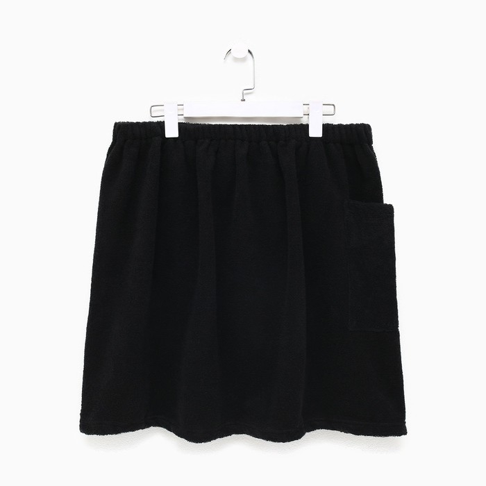 Полотенце банное Экономь и Я Полотенце банное Экономь и Я "Килт с карманом" 50х150 см, цвет чёрный, 100% хлопок, 320 г/м2