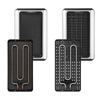 Гриль электрический Kitfort KT-1686, 1500 Вт, антипригарное покрытие, 38х22 см, серебристый