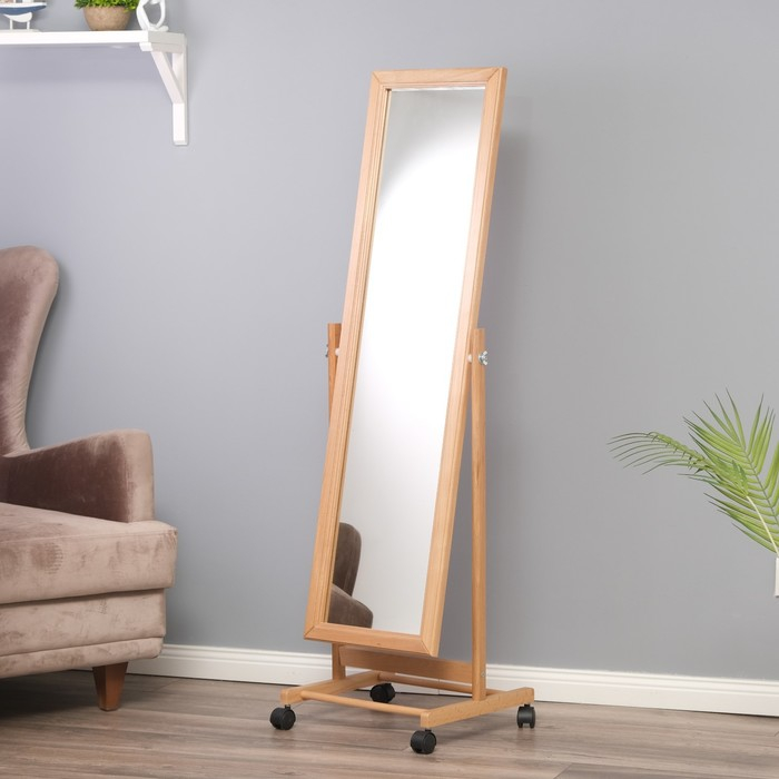 Зеркало напольное, 132х45 см, цвет бук Зеркало напольное, 132х45 см, цвет бук