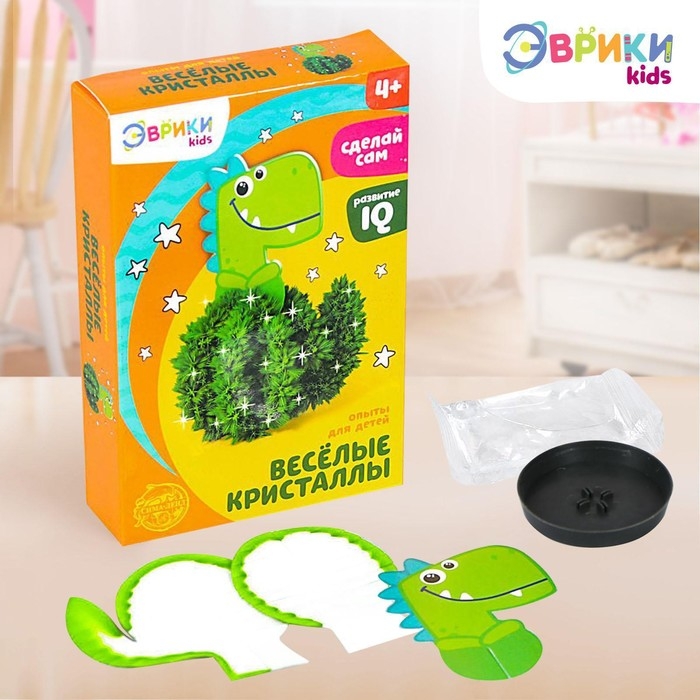 Набор для выращивания кристалла &laquo;Опыты. Чудесные кристаллы&raquo;, динозавр