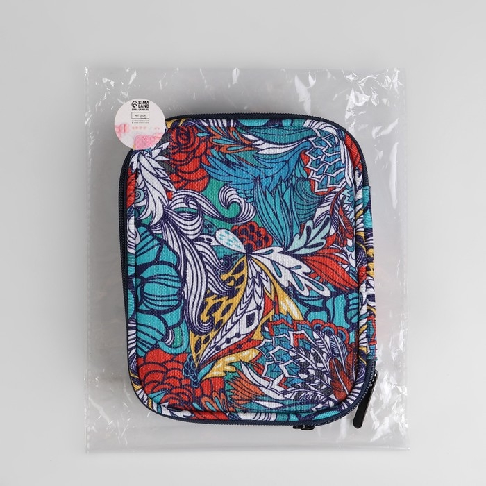 Пенал для вязания &laquo;Жар-птица&raquo;, 2 отделения, 17,5 &times; 14 &times; 4 см