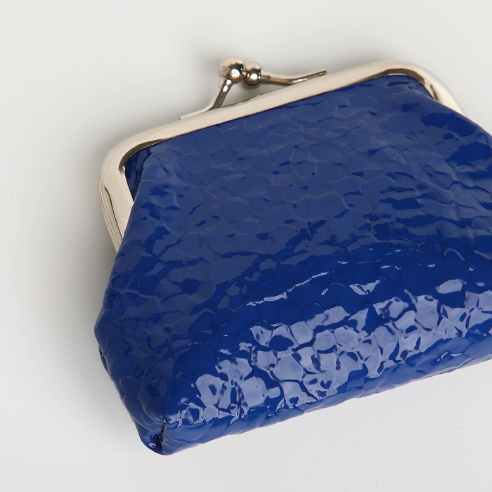 Кошелёк женский на фермуаре, цвет синий Кошелёк женский на фермуаре, цвет синий