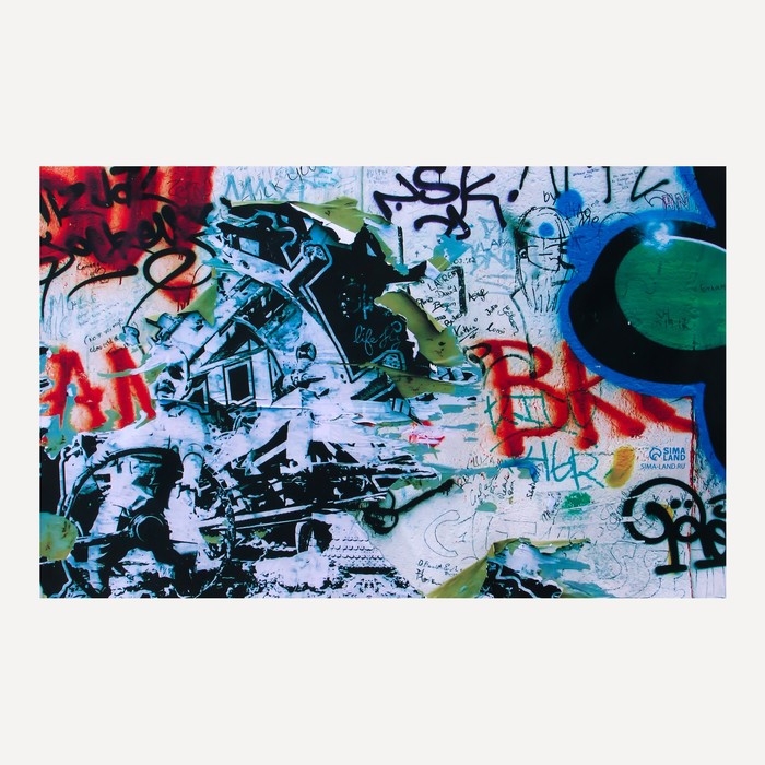 Фотофон винил "Граффити" 120х80 см