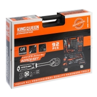 Набор инструментов универсальный KINGQUEEN WIB-70002, 72 зуба, 1/2 1/4", 92 предмета Набор инструментов универсальный KINGQUEEN WIB-70002, 72 зуба, 1/2 1/4", 92 предмета