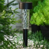 Садовый светильник на солнечной батарее &laquo;Трапеция&raquo;, 5 &times; 34 &times; 5 см, 1 LED, свечение тёплое белое