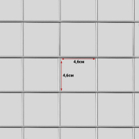 Сетка торговая 60&times;150см, окантовка 6 мм, пруток - 4 мм, цвет хром (порошковое покрытие)