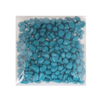Грунт для аквариума "Галька цветная,  бирюзовая" 800г фр 8-12 мм