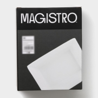Форма для выпечки из жаропрочной керамики Magistro White gloss, 700 мл, 17,5&times;13,5&times;5,5 см