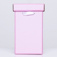 Коробка складная, розовая, 10 х 18 см