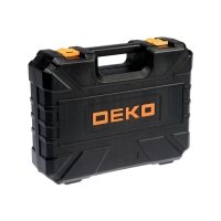 Дрель-шуруповерт DEKO DKCD20FU-Li, 20 В, 2х2 Ач, Li-lon, 42 Нм, 350/1350 об/мин + 63 пр.