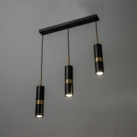 Светильник BayerLux Подвес BayerLuxной "Холли" 3хLED 15Вт 4000К черный золото 6х6х33-233см